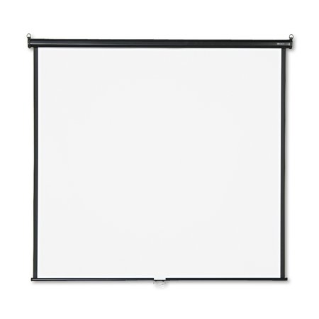 QUARTET Wall or Ceiling Projection Screen, 70 x 70, White Matte Finish 670S